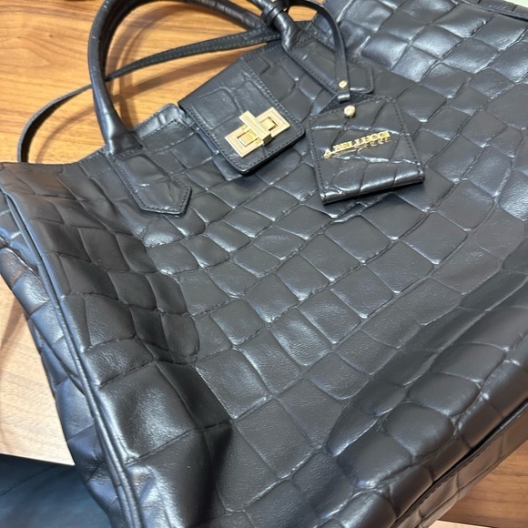 A. BELLUCCI ITALY Leather Bag Large tote - Picture 5 of 8